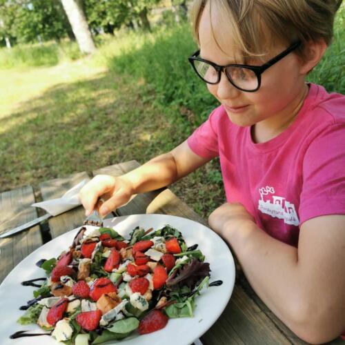 Milton med vår kycklingsallad